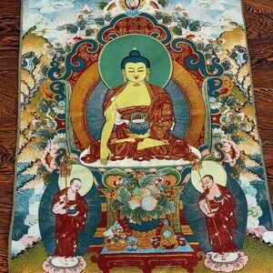 Buddha Tapestry Wall Art - Multicolor